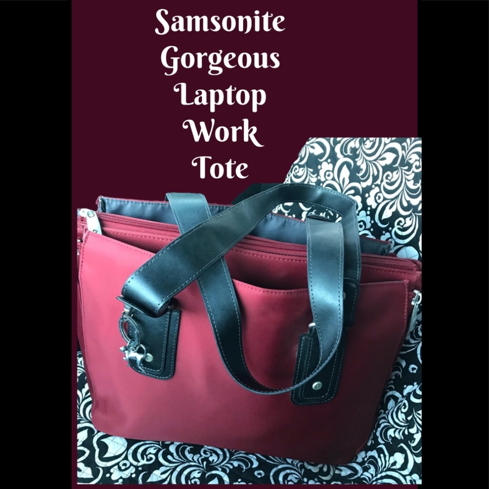 Gorgeous Samsonite Burgundy laptop Case
